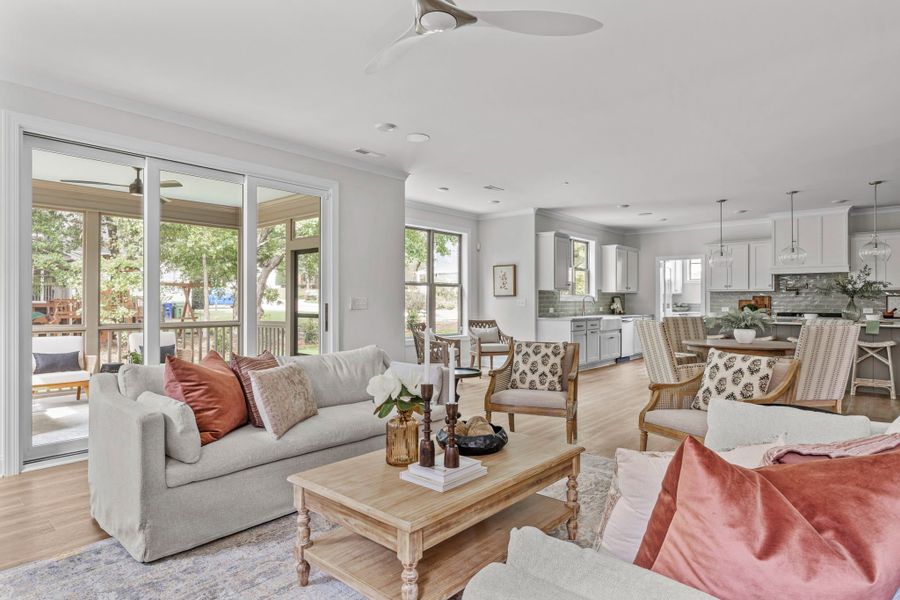 Furnished interior in a model home at Forest Bluff Estates in Fuquay Varina (Image 19). Furnished interior in a model home at Forest Bluff Estates in Fuquay Varina (Image 19).