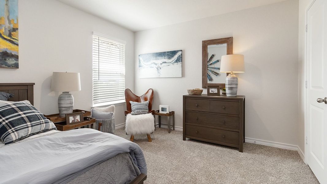 Furnished interior in a model home at High Garden in Comfort (Image 21).