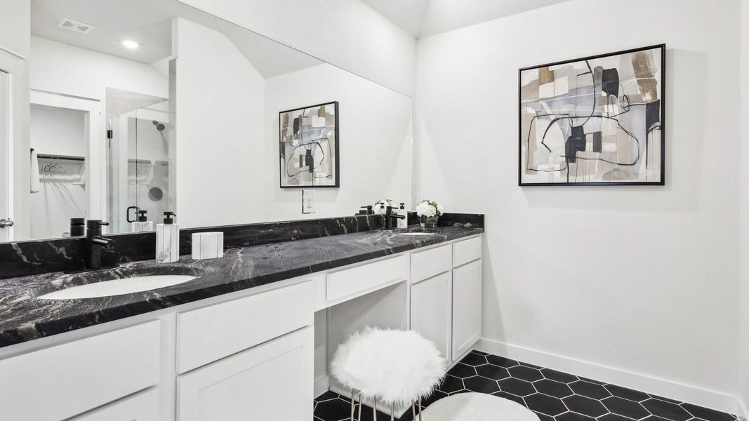 Furnished interior in a model home at Morningside in Josephine (Image 23).