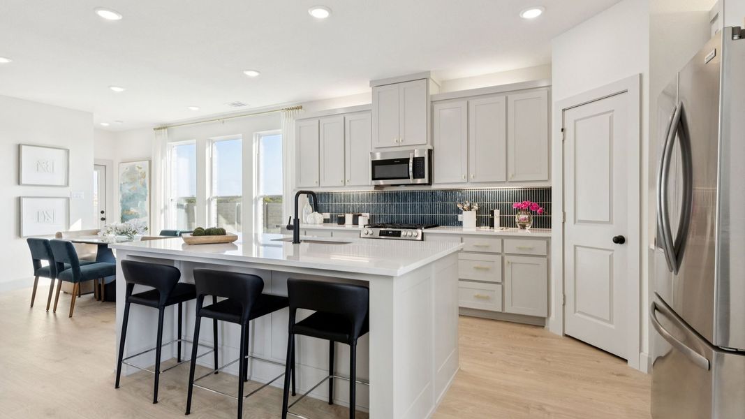 Furnished interior in a model home at Painted Tree - Woodland North in McKinney (Image 19).