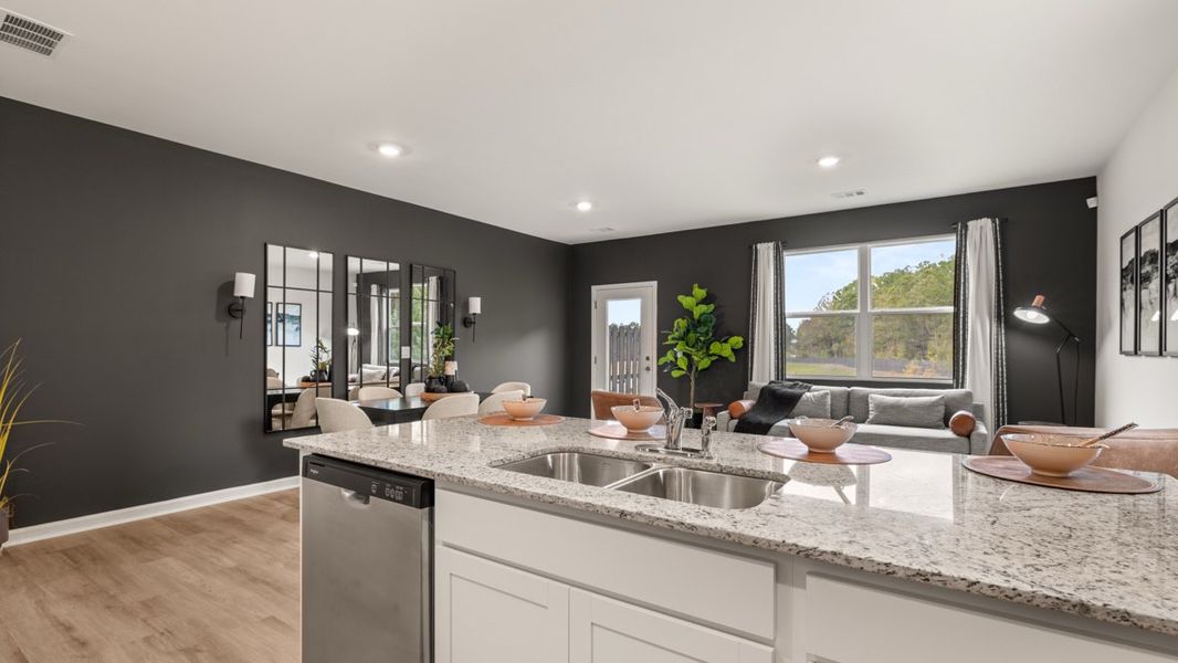 Furnished interior in a model home at Woodbury Park in Atlanta (Image 21).