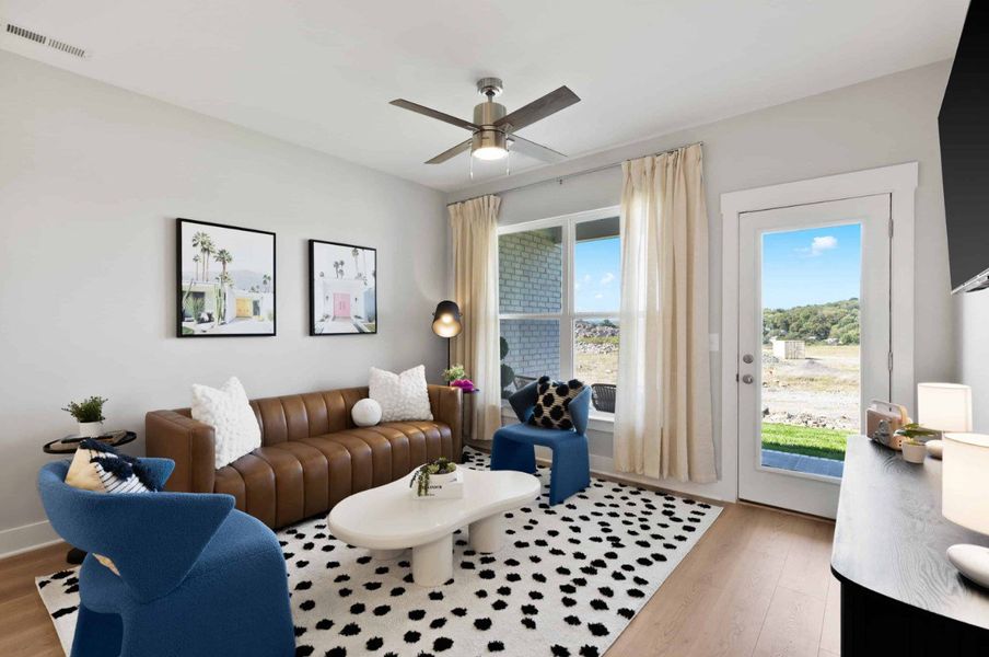Furnished interior in a model home at Stonecrest Townhomes in Hendersonville (Image 8).