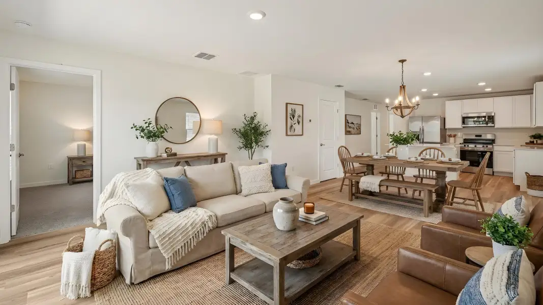 Furnished interior in a model home at Woodside at Ormond Station in Ormond Beach (Image 12). Furnished interior in a model home at Woodside at Ormond Station in Ormond Beach (Image 12).