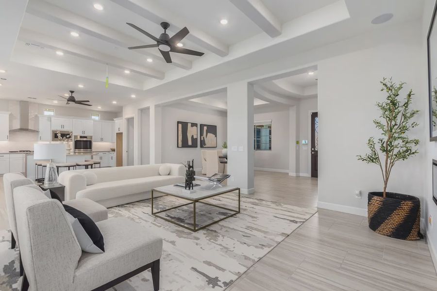 Furnished interior in a model home at Bellero Estates in Queen Creek (Image 48).