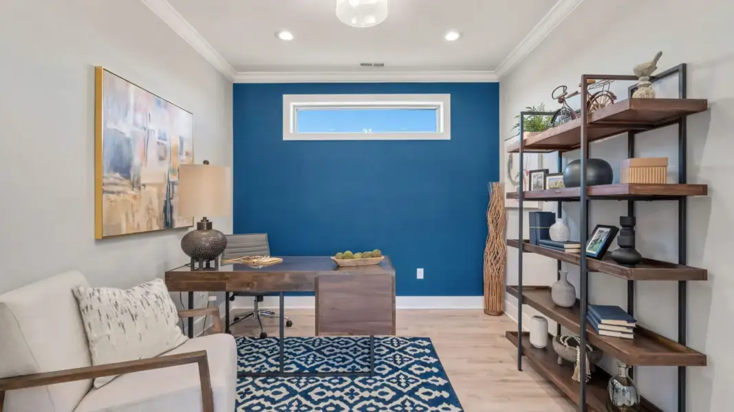 Furnished interior in a model home at The Courtyards at Lupton Village in Fort Lupton (Image 3).