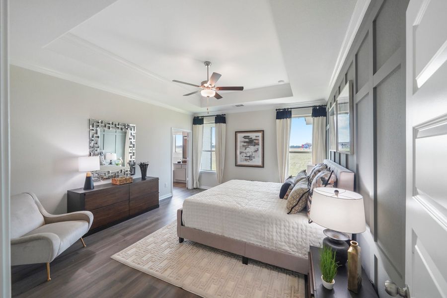 Blue Jays Landing Model Home - Madison Floorplan - Primary Bedroom Blue Jays Landing Model Home - Madison Floorplan - Primary Bedroom