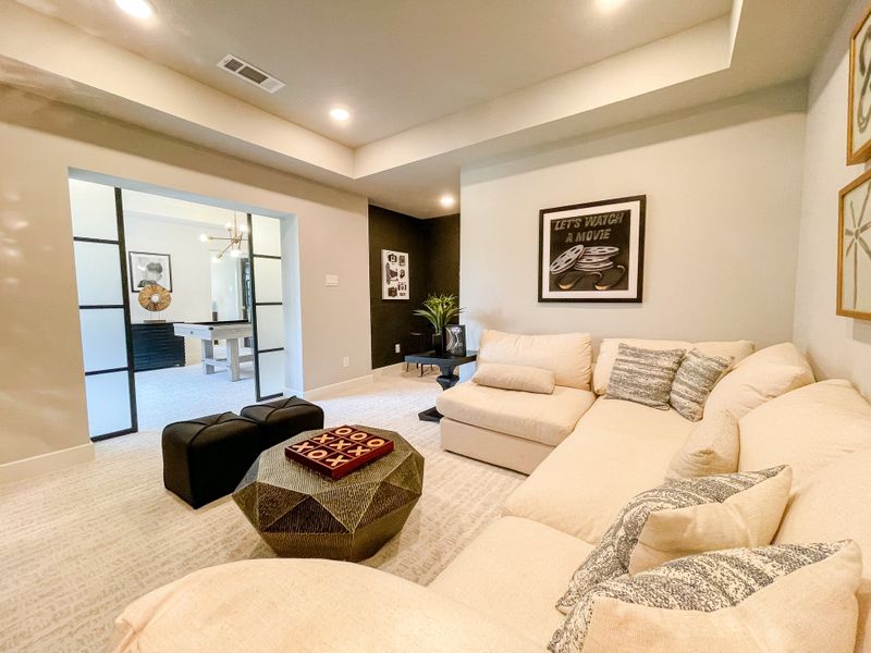 Furnished interior in a model home at Candela – 60' in Richmond (Image 12).