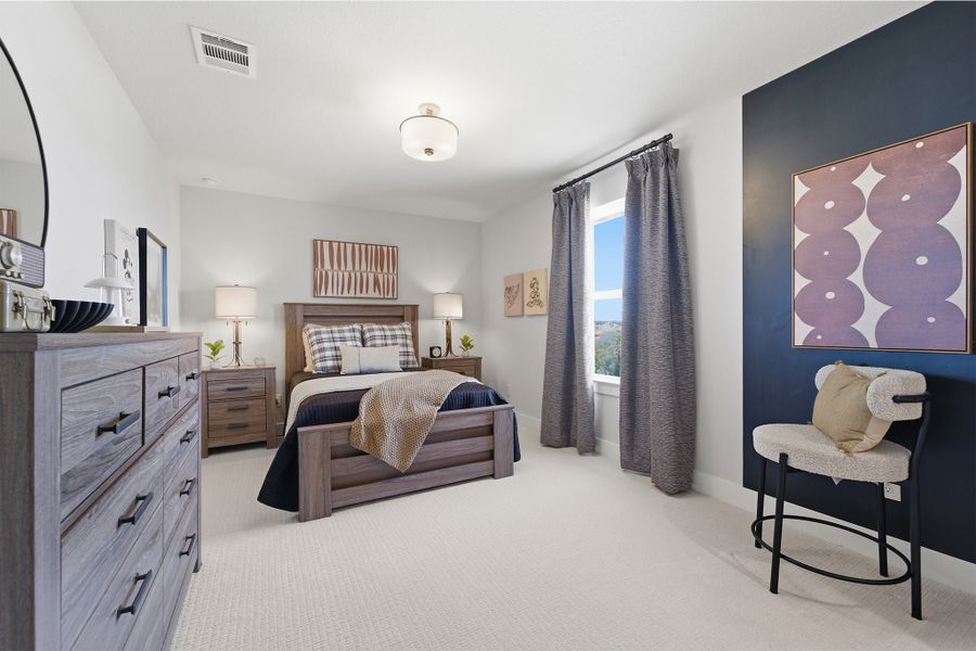 Furnished interior in a model home at Lariat in Liberty Hill (Image 44).