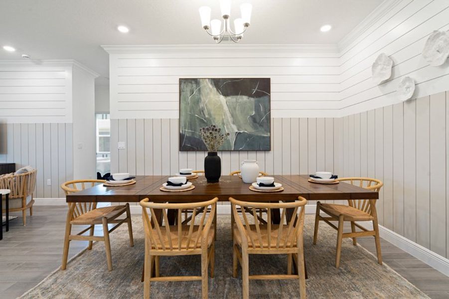 Furnished interior in a model home at Sebastian Highlands in Sebastian (Image 24).