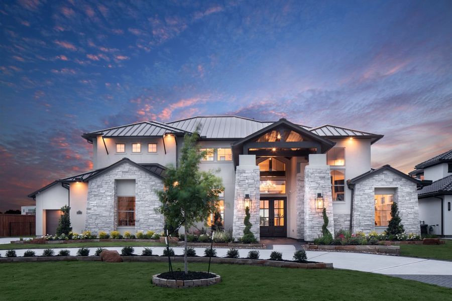 Front exterior of a home in the Harper Estates community, located in Celina, TX (Image 2).