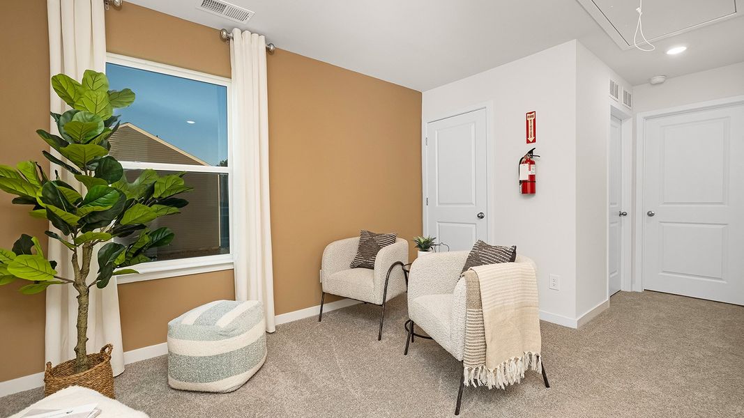 Furnished interior in a model home at Woodhaven at Chester in Chester (Image 27). Furnished interior in a model home at Woodhaven at Chester in Chester (Image 27).