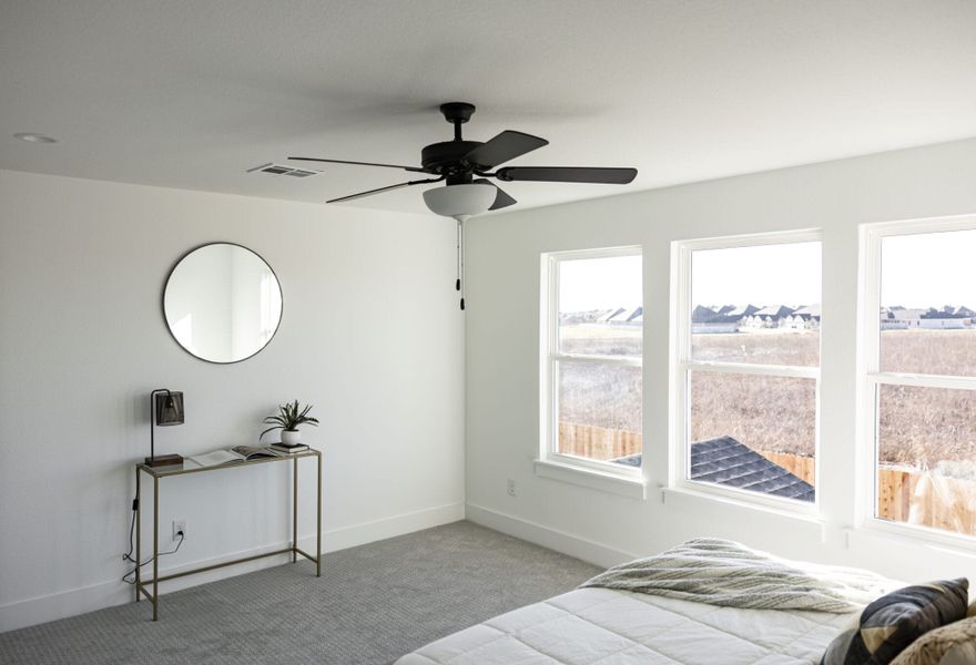 Furnished interior in a model home at Callan Village in San Antonio (Image 25).