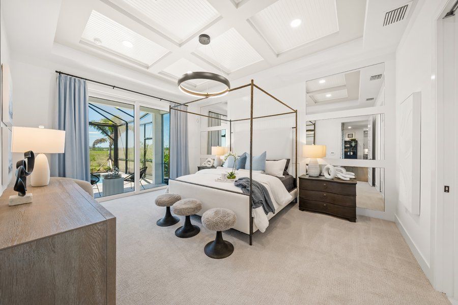 Furnished interior in a model home at Palmera at Wellen Park in Venice (Image 18).