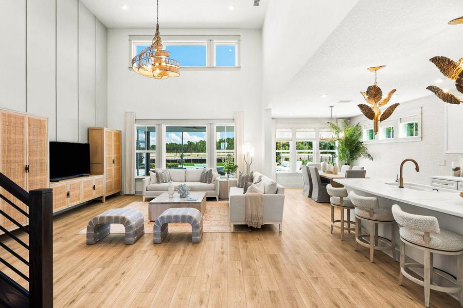 Furnished interior in a model home at Lochmoor at Savannah Lakes in Hiram (Image 41).