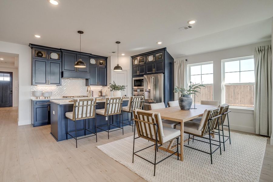 Furnished interior in a model home at MidTowne in Midlothian (Image 8).