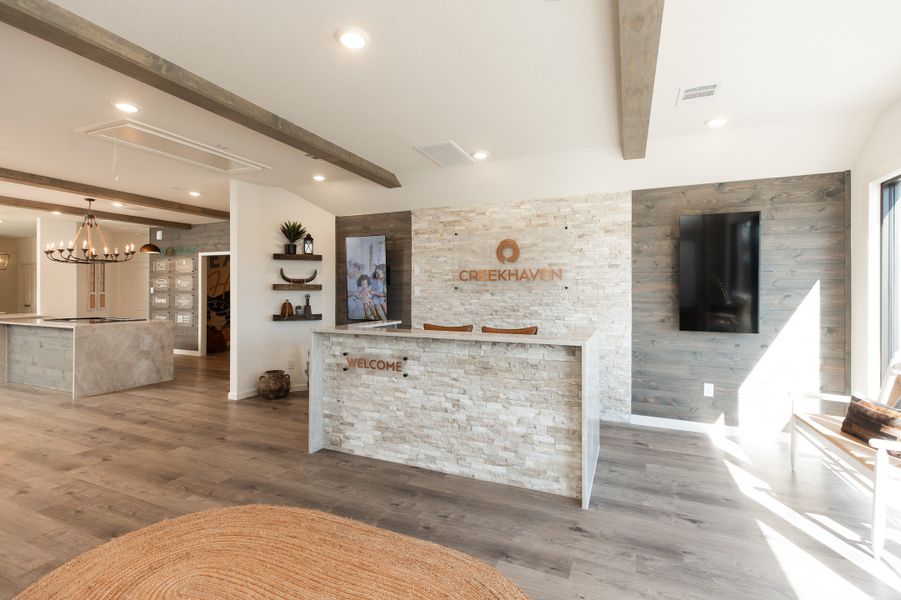 Furnished interior in a model home at Creekhaven in Arcola (Image 5).