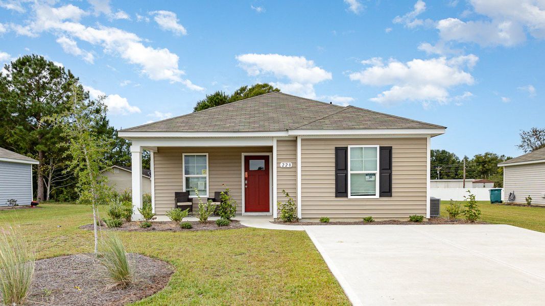 Front exterior of a home in the Sandpiper Place community, located in Myrtle Beach, SC (Image 12). Front exterior of a home in the Sandpiper Place community, located in Myrtle Beach, SC (Image 12).