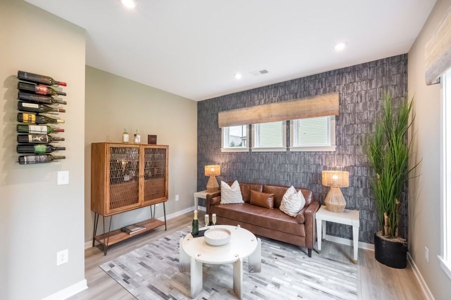 Furnished interior in a model home at Three Rivers in Rome (Image 28).