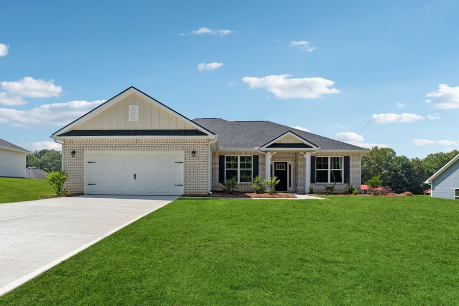 Front exterior of a home in the Park Place community, located in Bowdon, GA (Image 2).