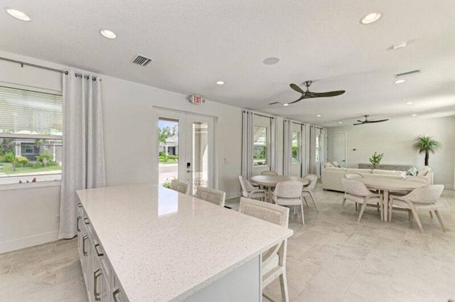 Furnished interior in a model home at The Laurels in Parrish (Image 12).