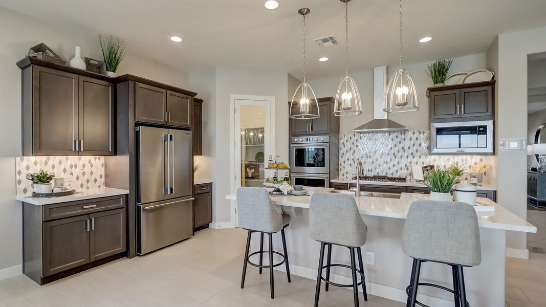 Furnished interior in a model home at Canyon Views - Hacienda in Litchfield Park (Image 12).