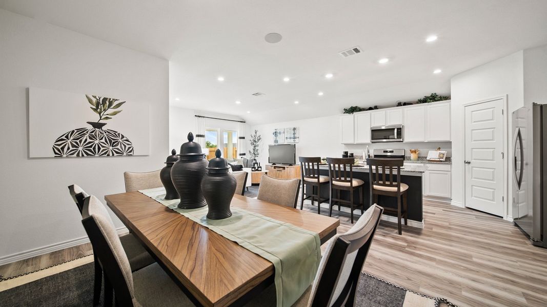 Furnished interior in a model home at China Grove in China (Image 7).