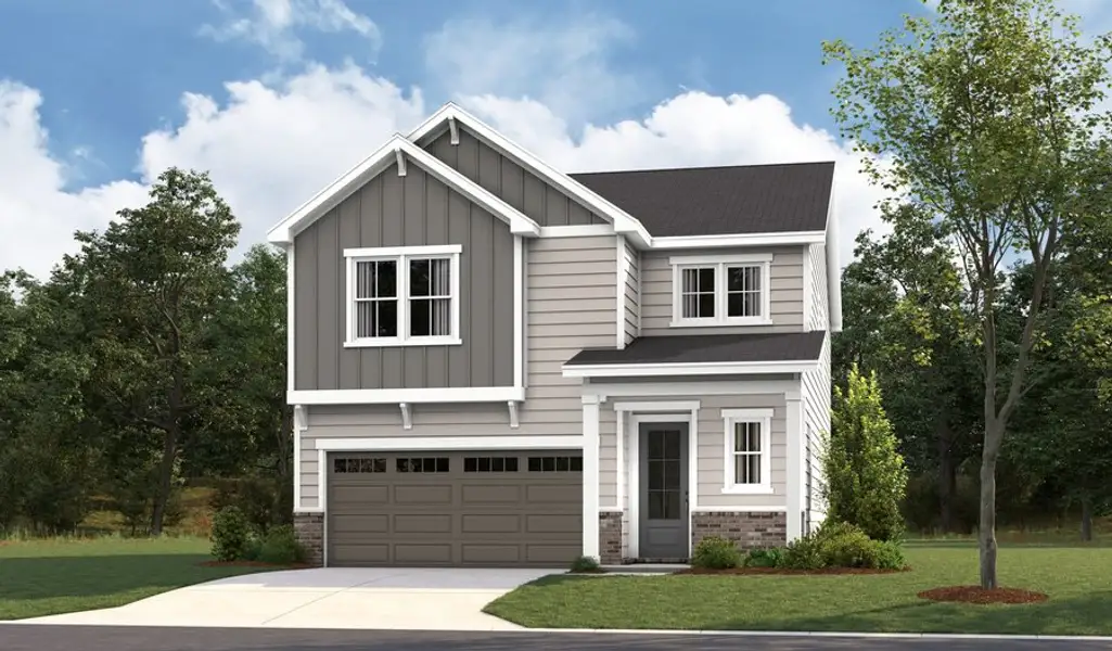Front exterior of a home in the The Villages at Cider Grove community, located in White House, TN (Image 4). Front exterior of a home in the The Villages at Cider Grove community, located in White House, TN (Image 4).