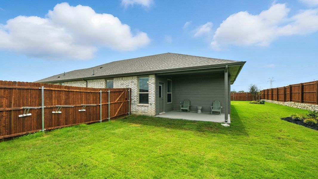 Front exterior of a home in the Monarch at the Meadows community, located in Denton, TX (Image 2). Front exterior of a home in the Monarch at the Meadows community, located in Denton, TX (Image 2).