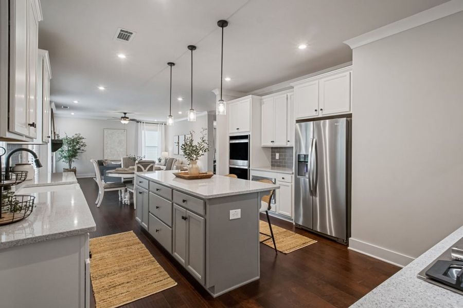 Furnished interior in a model home at Springside Reserve in Powder Springs (Image 9).