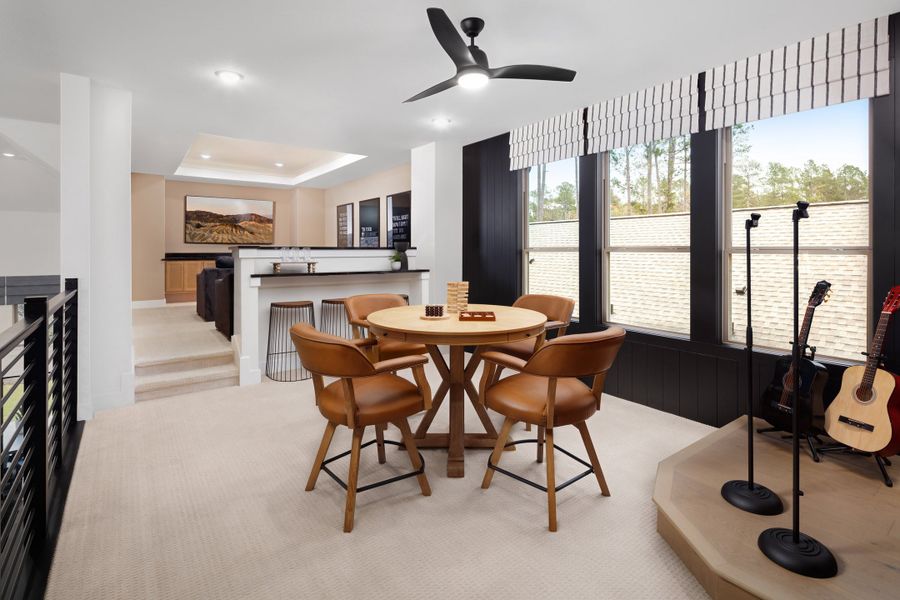 Furnished interior in a model home at Two Step Farm in Montgomery (Image 13).