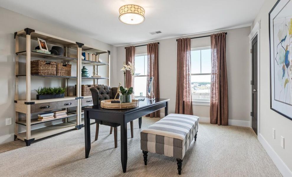 Furnished interior in a model home at Villas at Dawsonville in Dawsonville (Image 13).