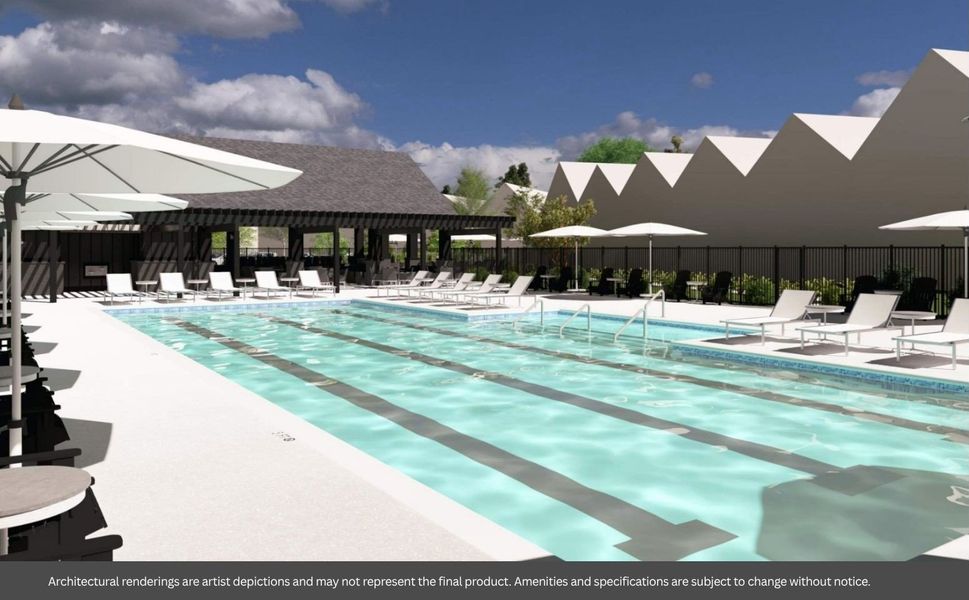 Planned Pool, Pavilion, Firepits and Grill Area