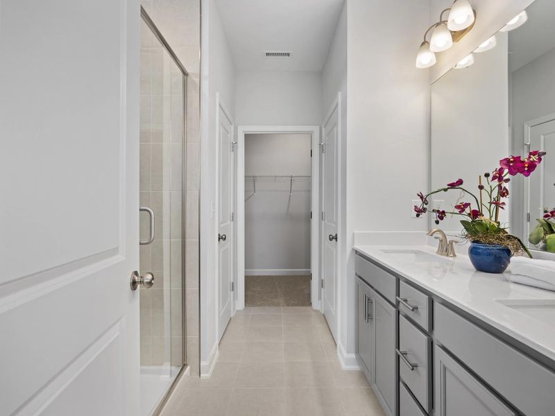 Furnished interior in a model home at Woodland Crossing in Zebulon (Image 17). Furnished interior in a model home at Woodland Crossing in Zebulon (Image 17).