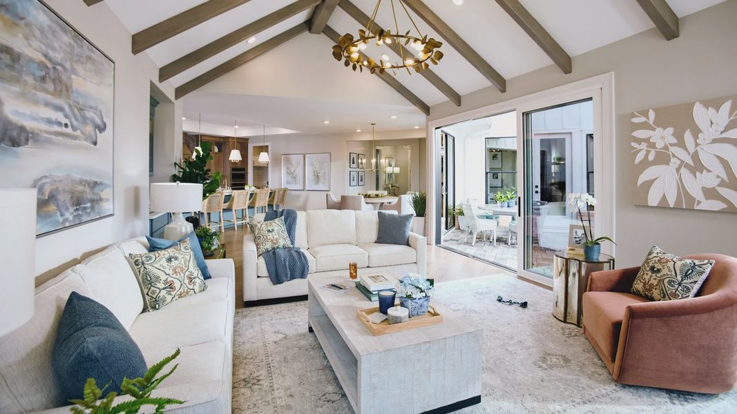 Furnished interior in a model home at The Courtyards at Franklin Road in Murfreesboro (Image 18).