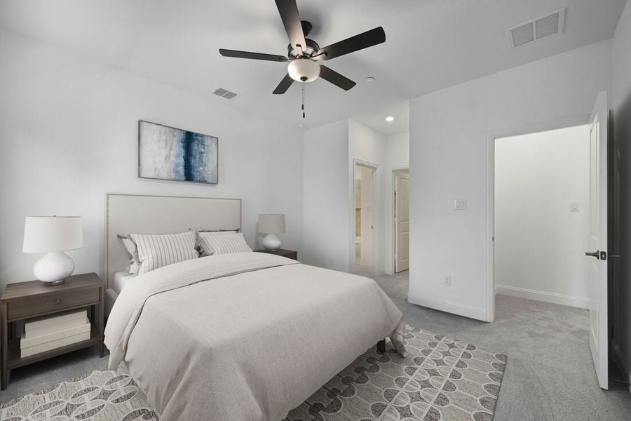 Furnished interior in a model home at The Ridge at Northlake 70s in Northlake (Image 48).