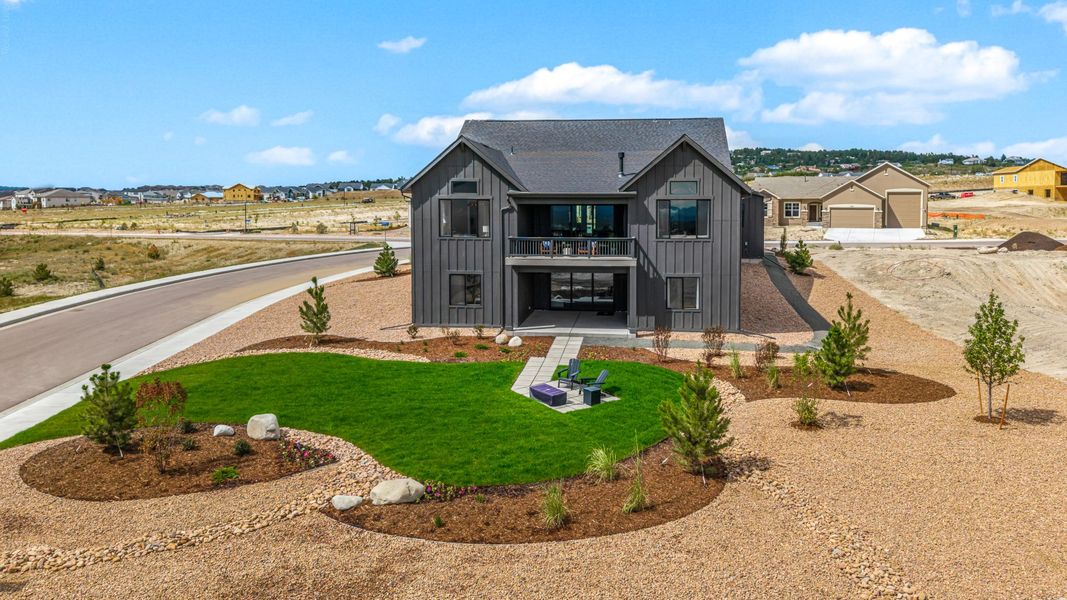 Front exterior of a home in the Jackson Creek community, located in Monument, CO (Image 36).