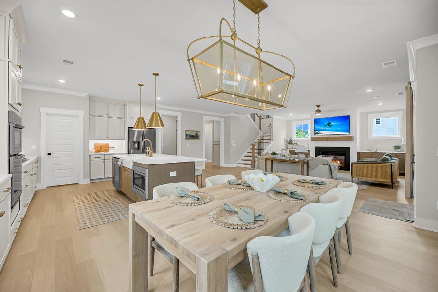 Furnished interior in a model home at Indigo Place in North Charleston (Image 10).