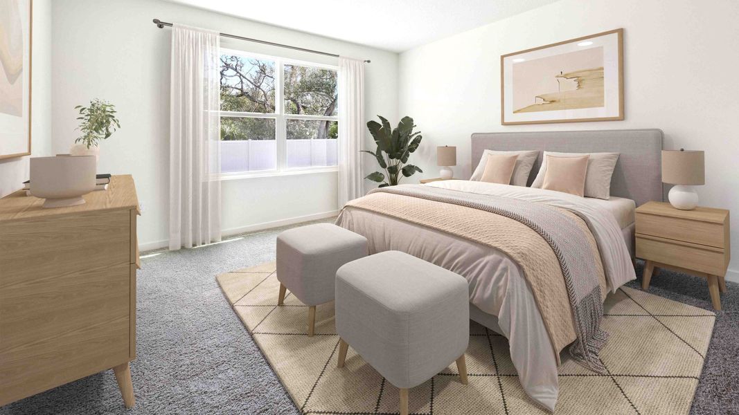 Furnished interior in a model home at Sagewood in Apopka (Image 18).