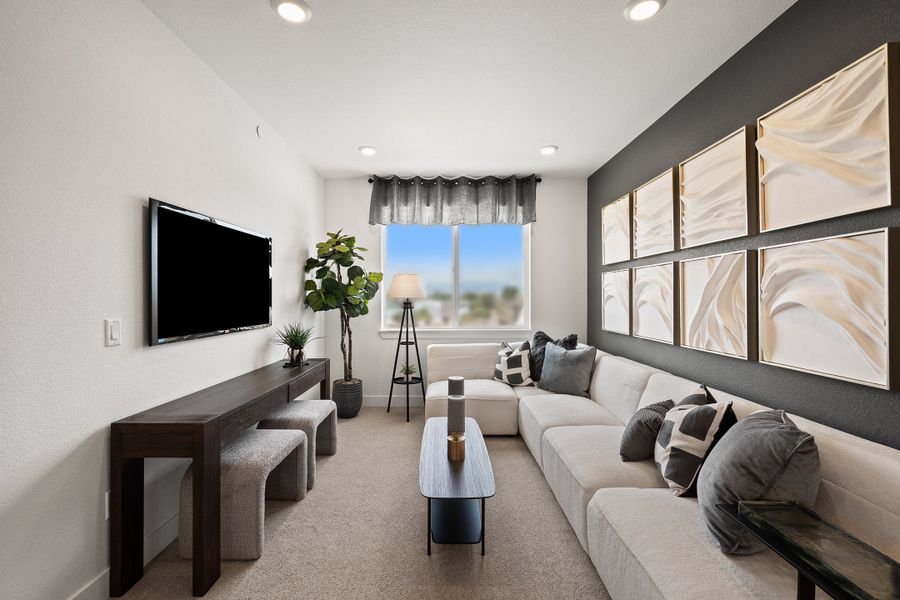 Furnished interior in a model home at Berkeley Villas in Denver (Image 8). Furnished interior in a model home at Berkeley Villas in Denver (Image 8).