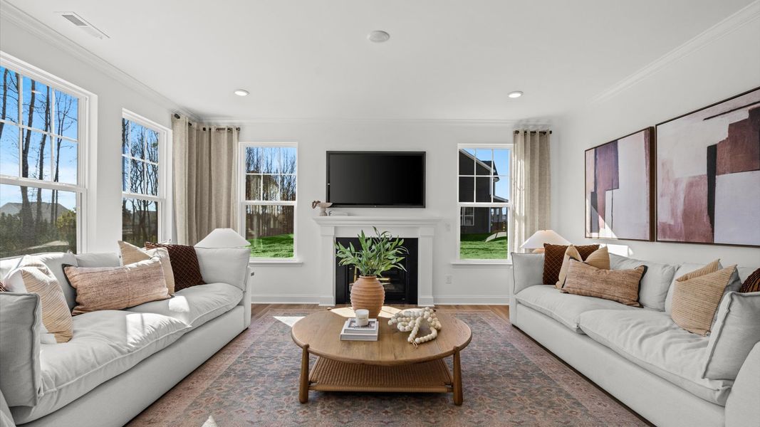 Furnished interior in a model home at Whispering Pines in Franklinton (Image 15).