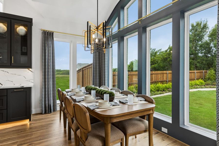 Furnished interior in a model home at Creekside at Elevon in Lavon (Image 12). Furnished interior in a model home at Creekside at Elevon in Lavon (Image 12).