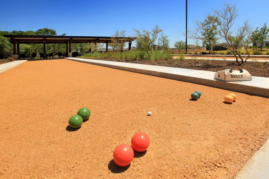 The Viridian Elements Bocce Ball Court