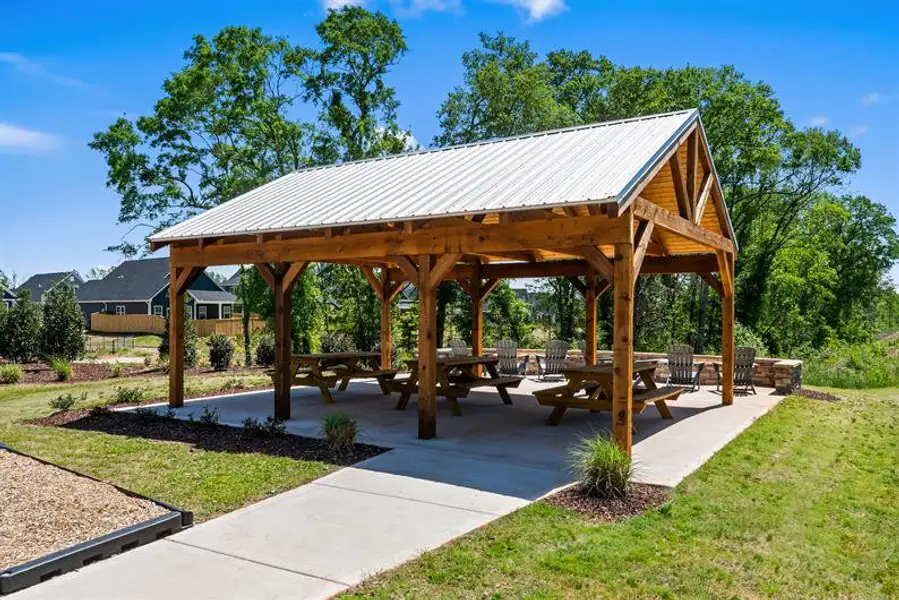 Covered Pavilion and Fire Pits Covered Pavilion and Fire Pits