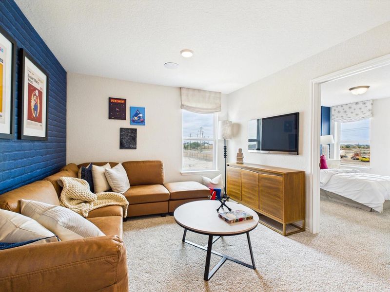 Furnished interior in a model home at Agave in San Antonio (Image 18).