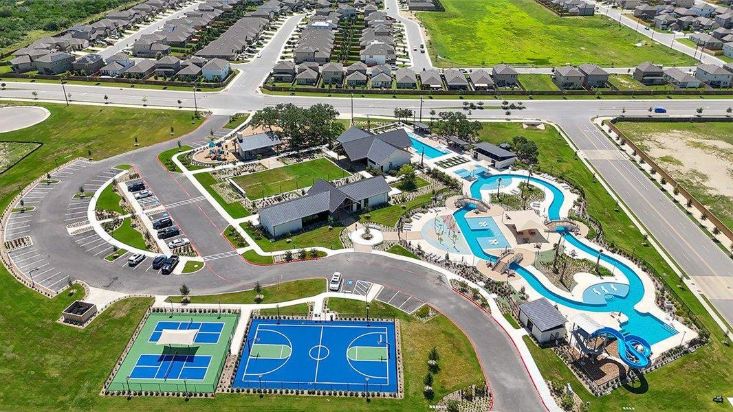 Aerial view of the Riverstone at Westpointe community in San Antonio, TX, showing layout and nearby surroundings (Image 11).