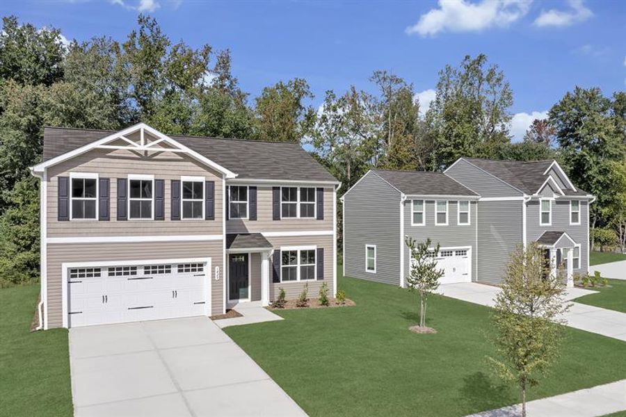1–2 story homes with 3-5 beds, flex spaces, and a 2-car garage!  Something for everyone!