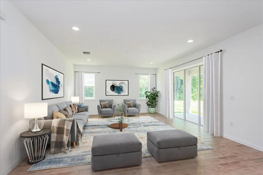 Furnished interior in a model home at Crossroads at Kelly Park 50' in Apopka (Image 10).