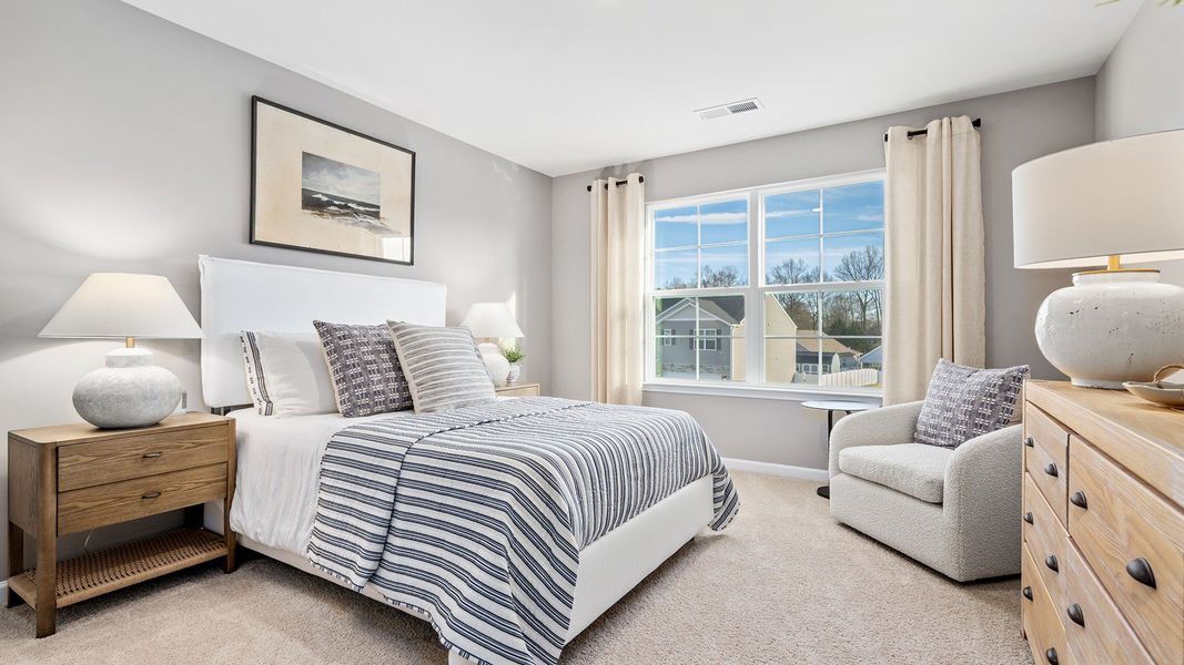 Furnished interior in a model home at The Reserve at Stoney Creek in Whitsett (Image 19).
