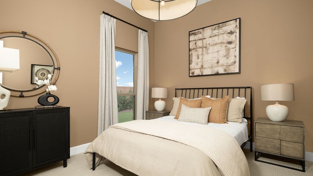 Furnished interior in a model home at Terraces 62' in Rockwall (Image 14). Furnished interior in a model home at Terraces 62' in Rockwall (Image 14).