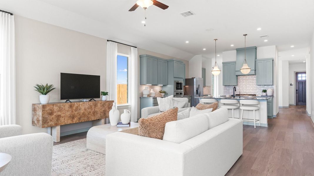 Furnished interior in a model home at Alexander in Pearland (Image 14).